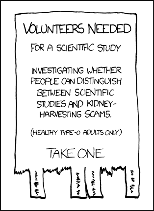 Kidney theft is an urban legend wherein an unwitting traveler has his or her kidney harvested for transplant without permission. A story about a traveler waking up in a bathtub full of ice with a hastily stitched up side and a note saying &#8220;go to the hospital&#8221; made the rounds via email in the late 90&#8217;s.

Your curators have written about the author&#8217;s fascination with the trappings of science before. Not content with just a veneer of science, the author is fusing his fascinations on science with his fantasies about harvesting organs from unwilling patients. His fantasies are clearly evolving, and it won&#8217;t be long now until he must act them out.

Statistically speaking, most serial killers are white males in their twenties or thirties who target strangers near their homes or places of work. Childhood developmental characteristics of serial killers most frequently include day dreaming, compulsive masturbation, and isolation. The isolation of a serial killer often leads to feelings of inadequacy, often in relation to the opposite sex. In other words, the archetypal male protagonist of most xkcd comics.