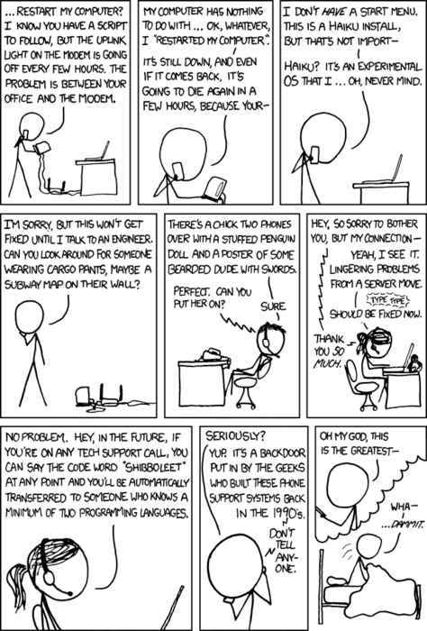 The Author dreams of a world where he is accepted into an elite club of geeks that promises to make it easier for him to completely avoid speaking to non-geeks.